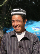 An Uighur (striking example)